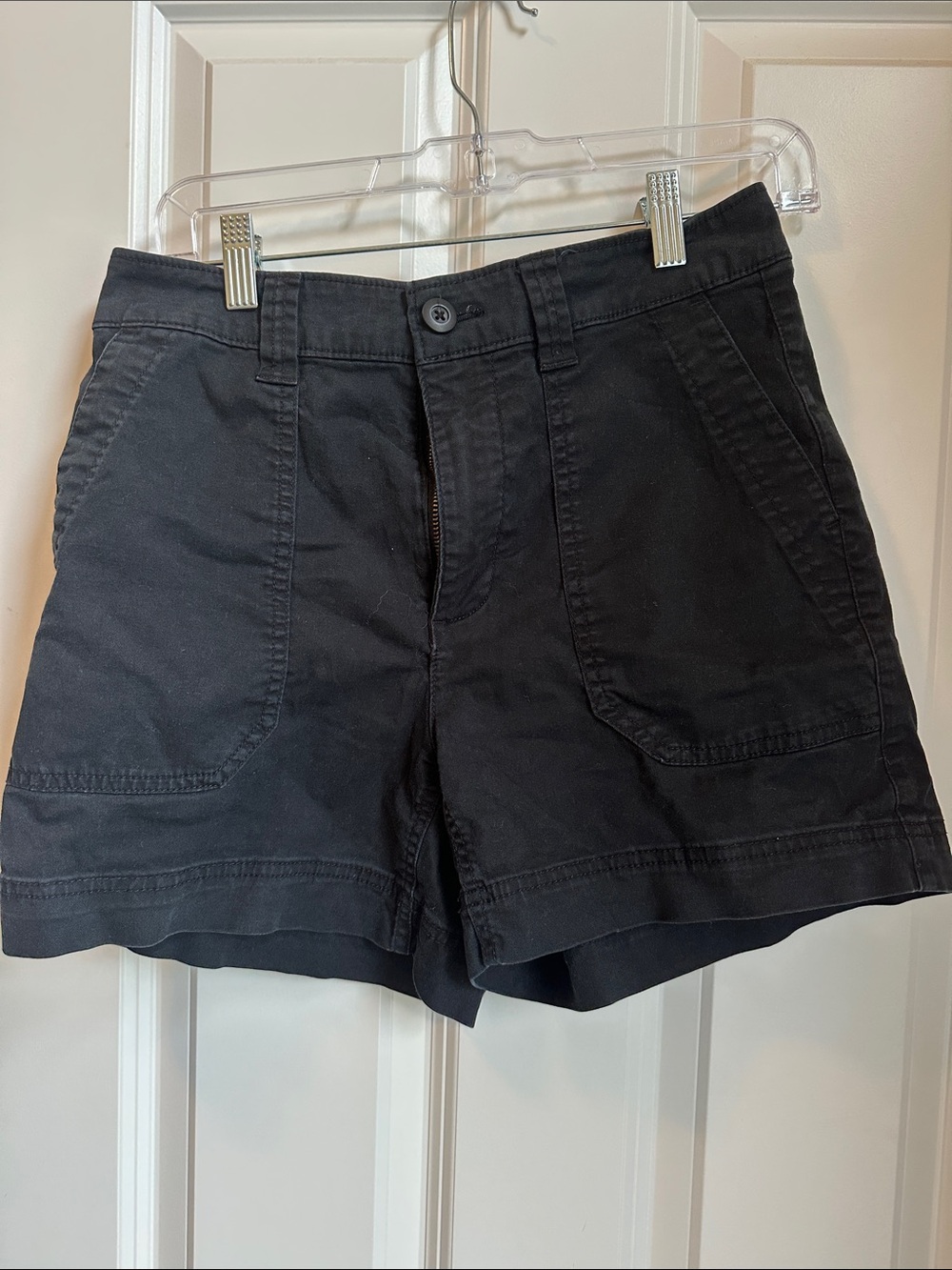 Old Navy Black High-Rise Utility Shorts